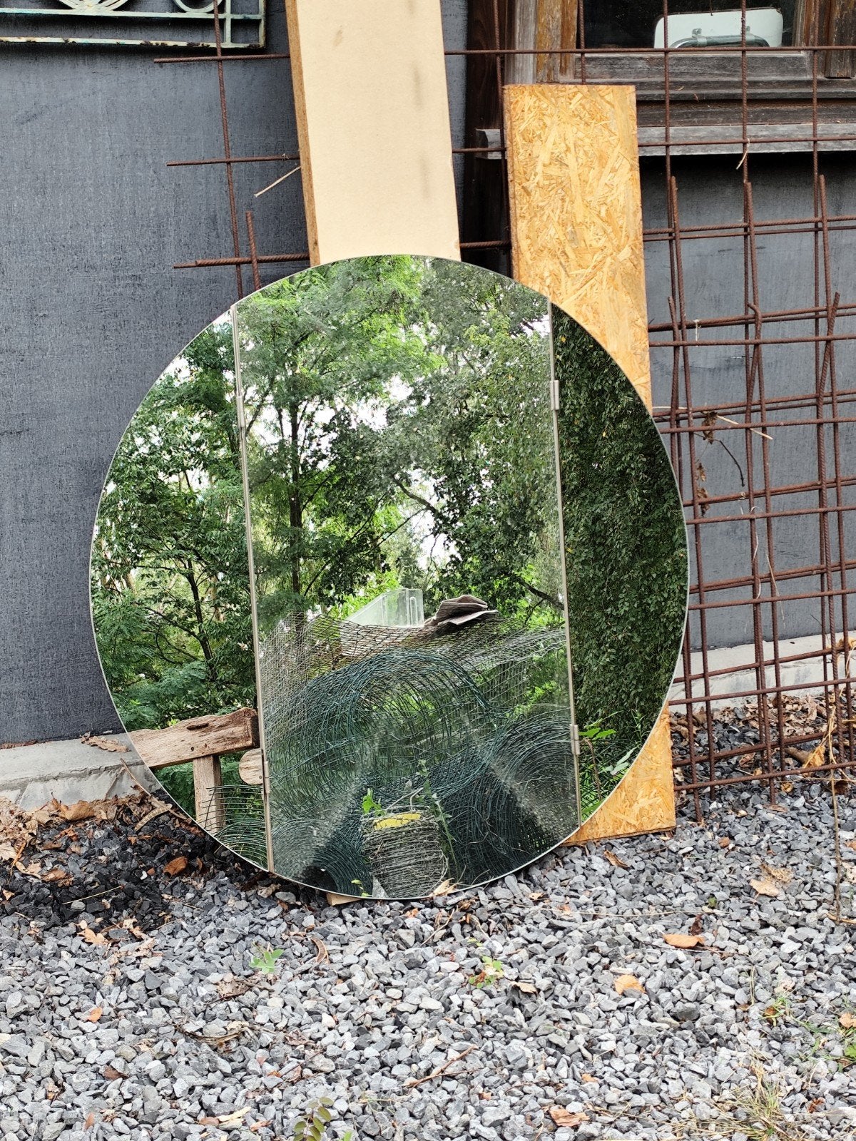 Miroir rond pliant, Maison & Meubles, Accessoires pour la Maison | Miroirs, Enlèvement, Rond