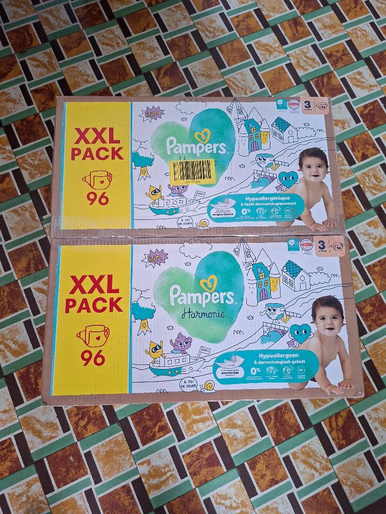 Pampers maat 3  - 2dozen van 96 stuks!, Enlèvement ou Envoi, Neuf, Autres types, Autres marques