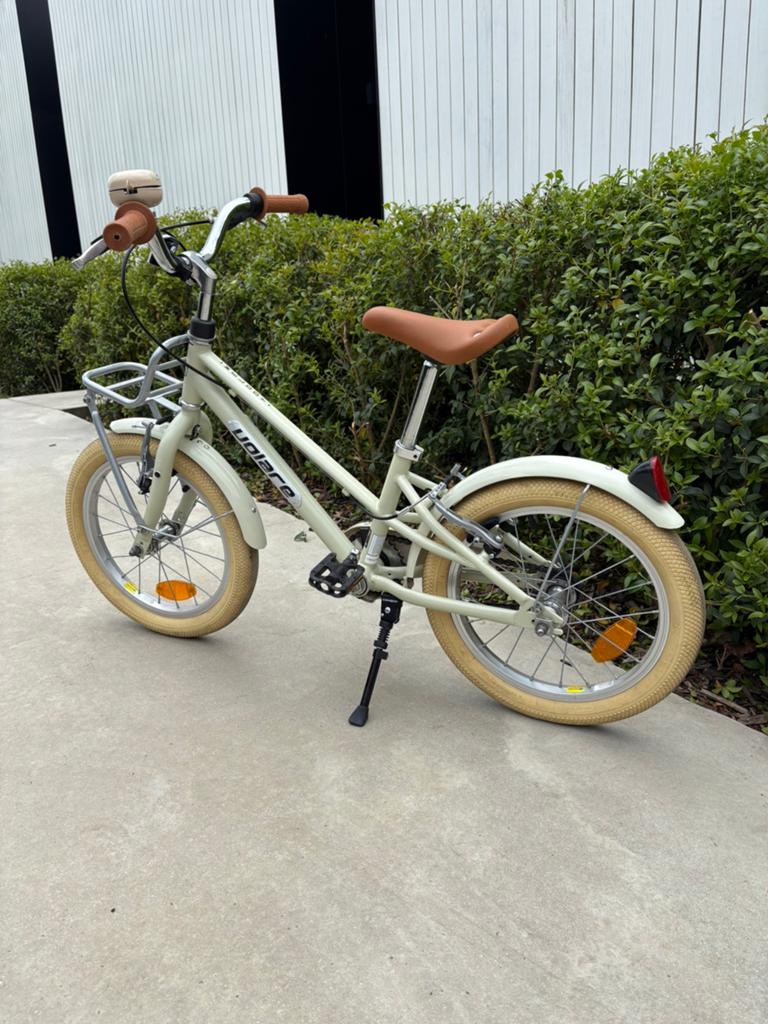 Volare kinderfiets meisjes 16 inch zandkleurig (4-6 jaar), Fietsen en Brommers, Ophalen, Zo goed als nieuw, 16 inch