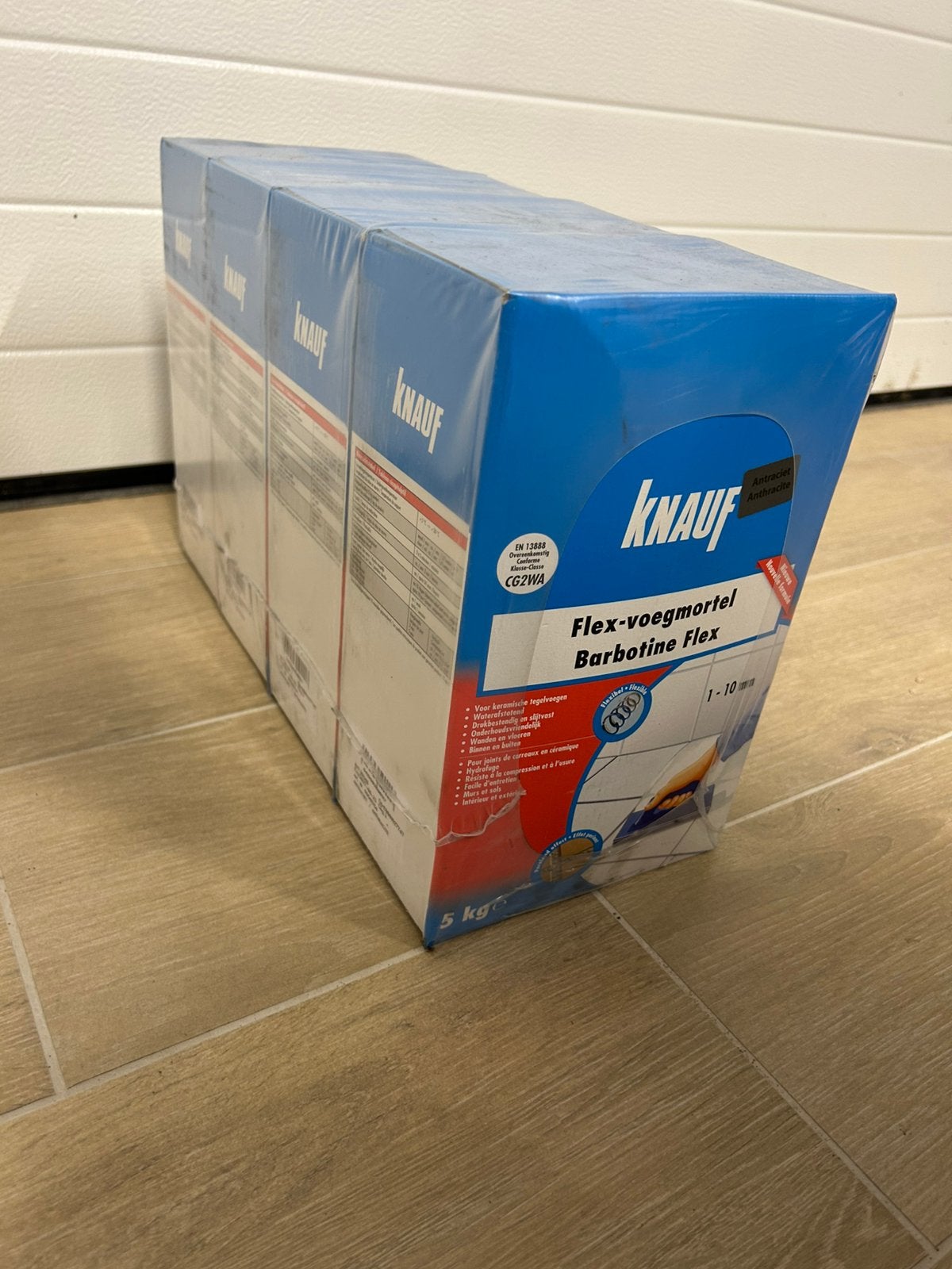 4x 5kg knauf flex voegmortel antraciet, Doe-het-zelf en Bouw, Tegels, Ophalen of Verzenden, Nieuw