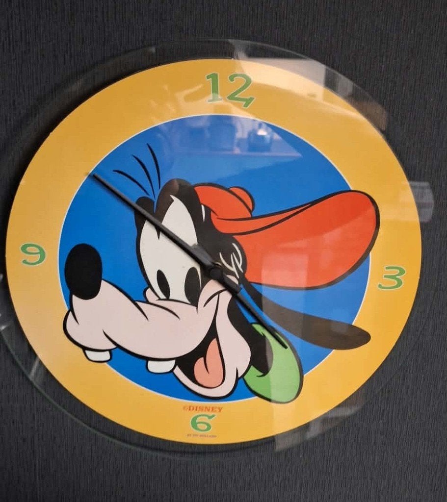 Disney Goofy wandklok, Verzamelen, Disney, Ophalen, Gebruikt