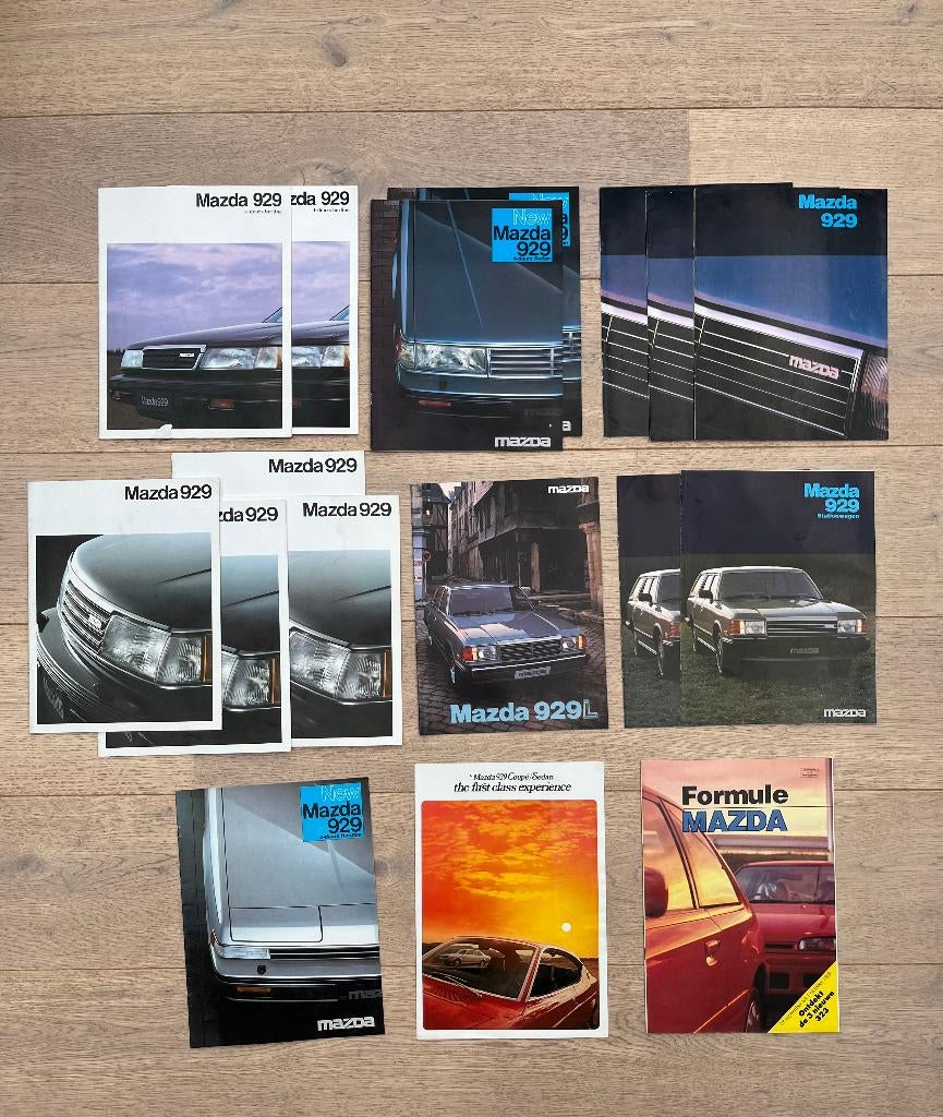 BROCHURES MAZDA 929, Livres, Autos | Brochures & Magazines, Enlèvement ou Envoi, Utilisé, Mazda