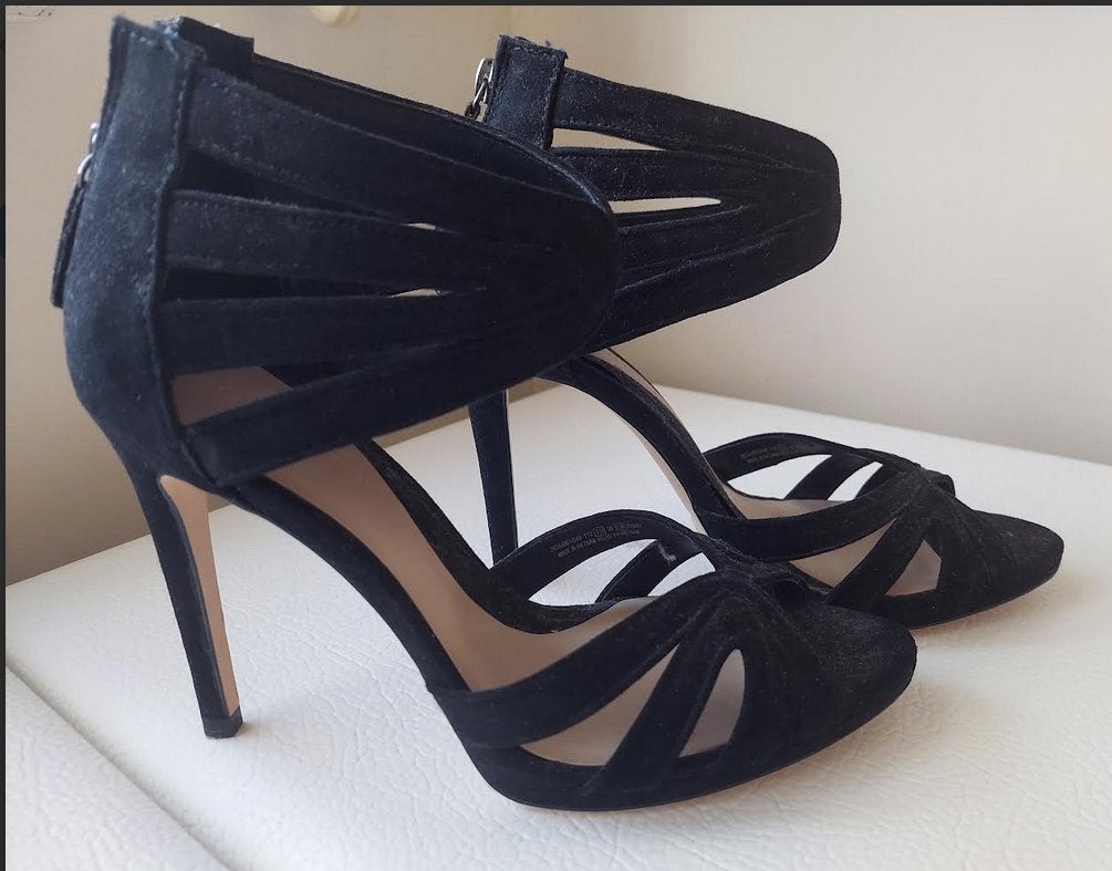 sandales - stiletto - noires - ZARA - taille 39, Vêtements | Femmes, Chaussures à haut talons, Comme neuf, Enlèvement, Noir