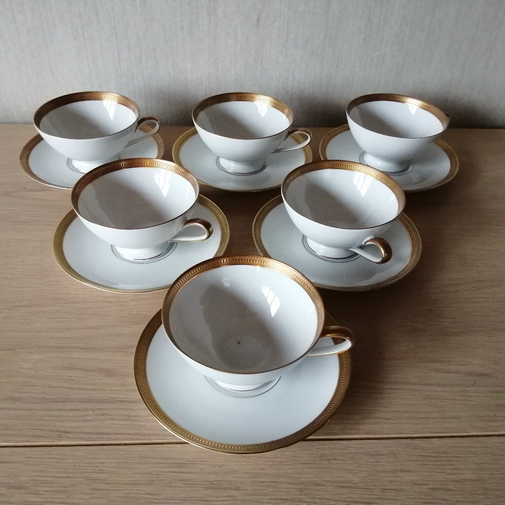 6 bordjes en 6 kopjes Bavaria Tirschenreuth, Enlèvement