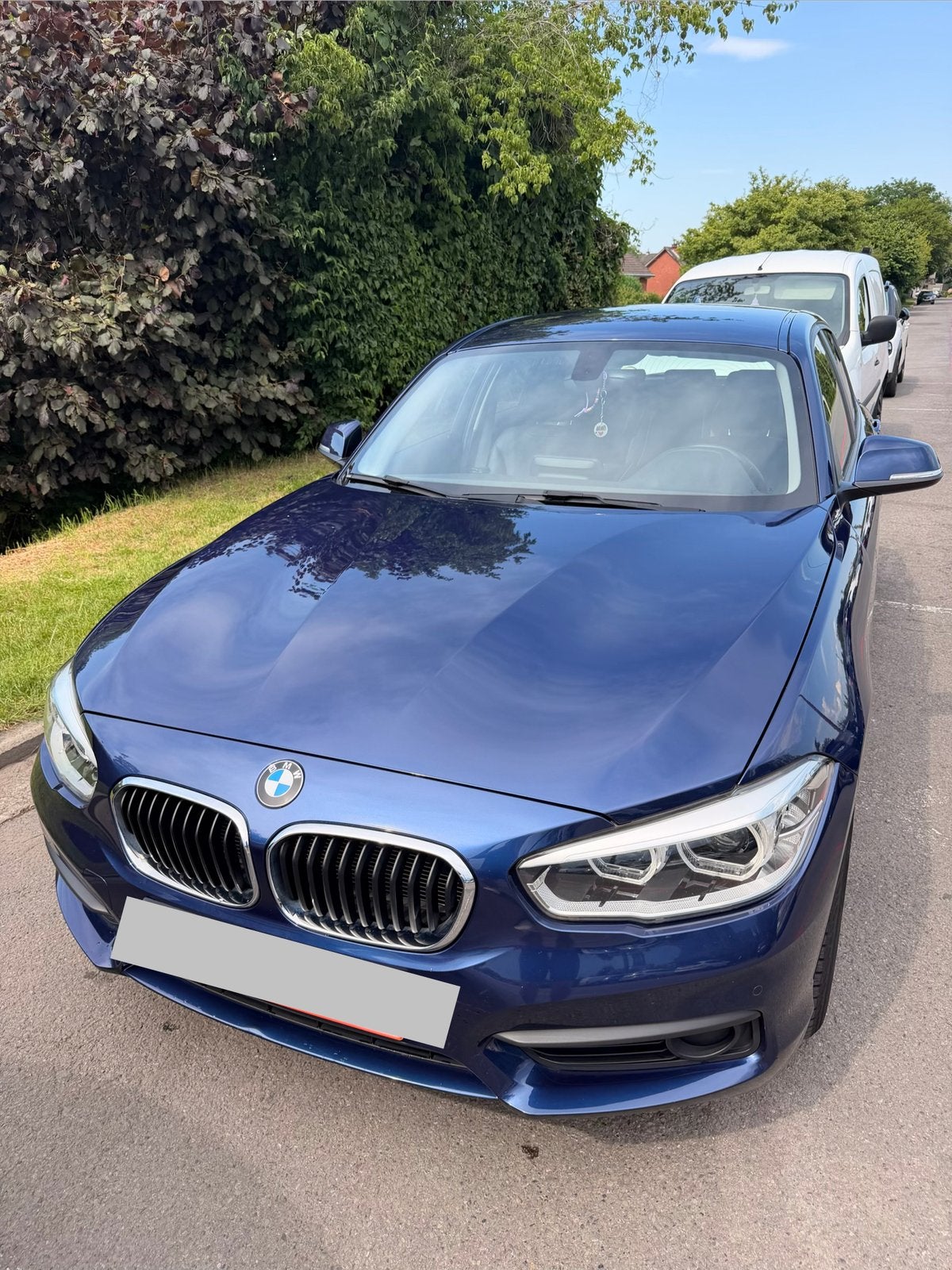 BMW 118I 2018, 1 Reeks, Zwart, Blauw, Leder
