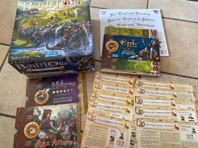BATTLELORE + INTEGRALE AVEC LES SEIZE EXTENSIONS EXISTANTES, Enlèvement ou Envoi