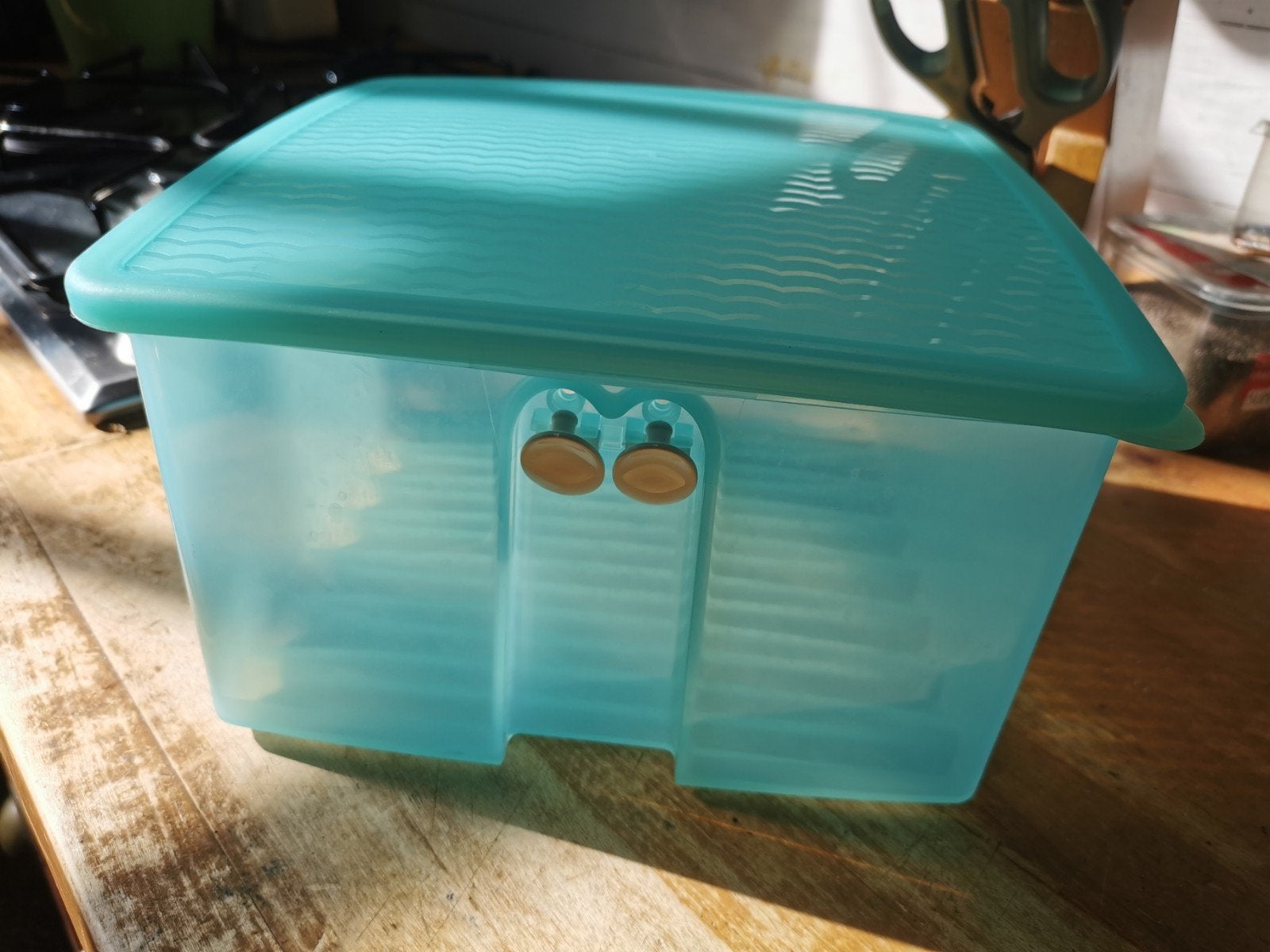 Tupperware FridgeSmart (VentSmart) 4,2 liter, Huis en Inrichting, Bewaardoos, Blauw, Ophalen of Verzenden, Zo goed als nieuw