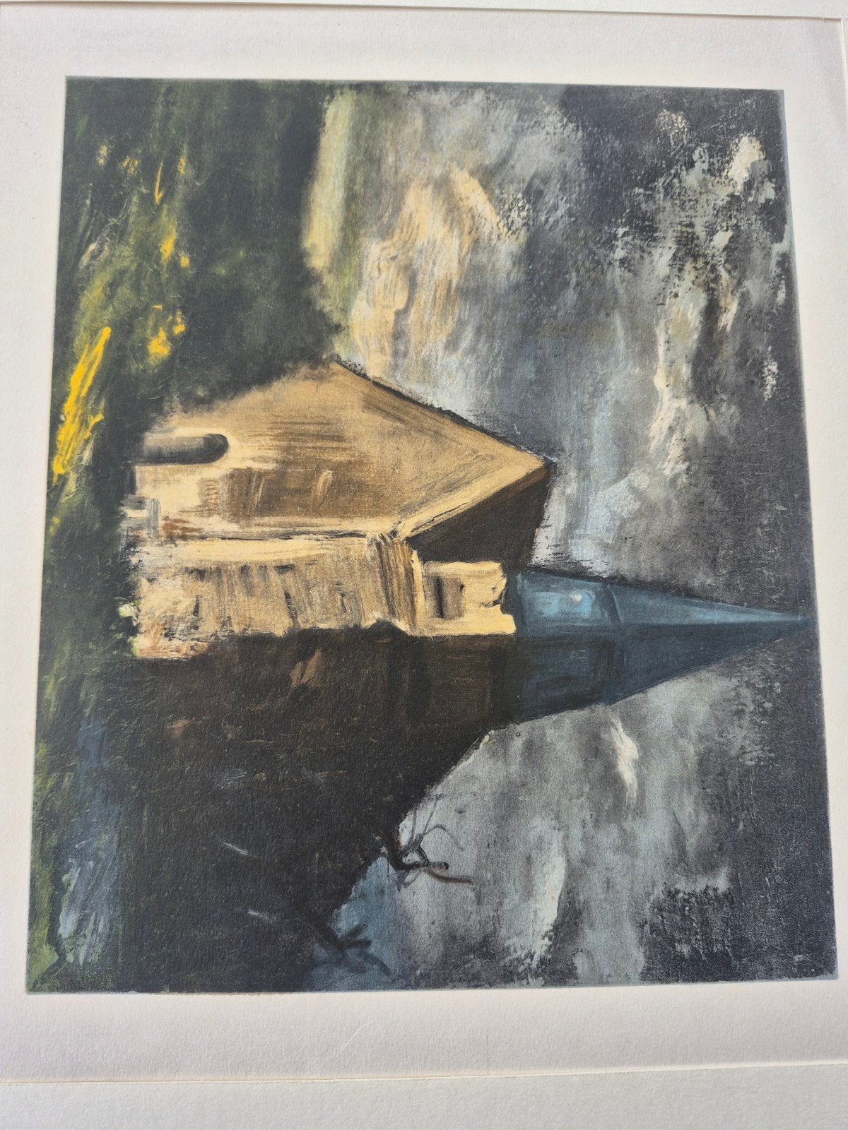 Vlaminck, kleurenlitho, Antiek en Kunst, Realistisch, Overige technieken, Ophalen of Verzenden, Landschap