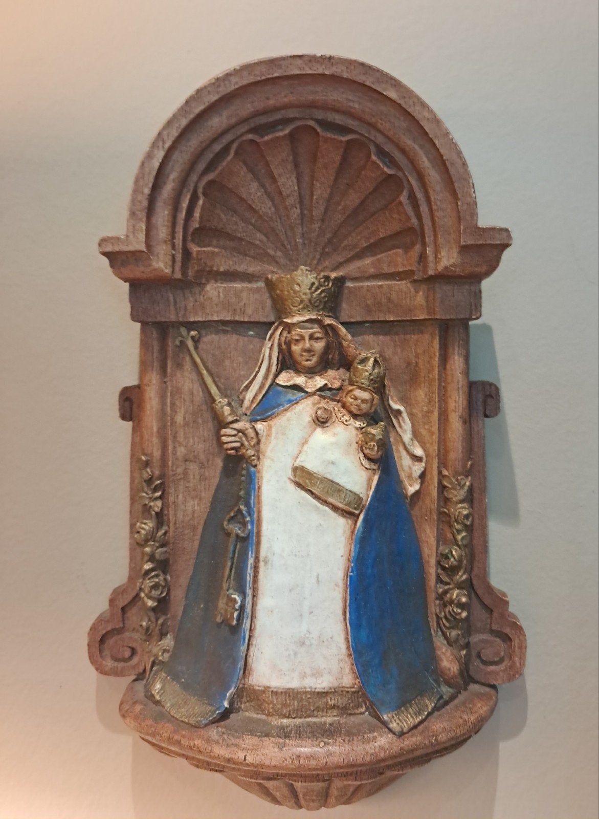 Prachtige, religieuze wandplaquette, Antiek en Kunst, Ophalen of Verzenden