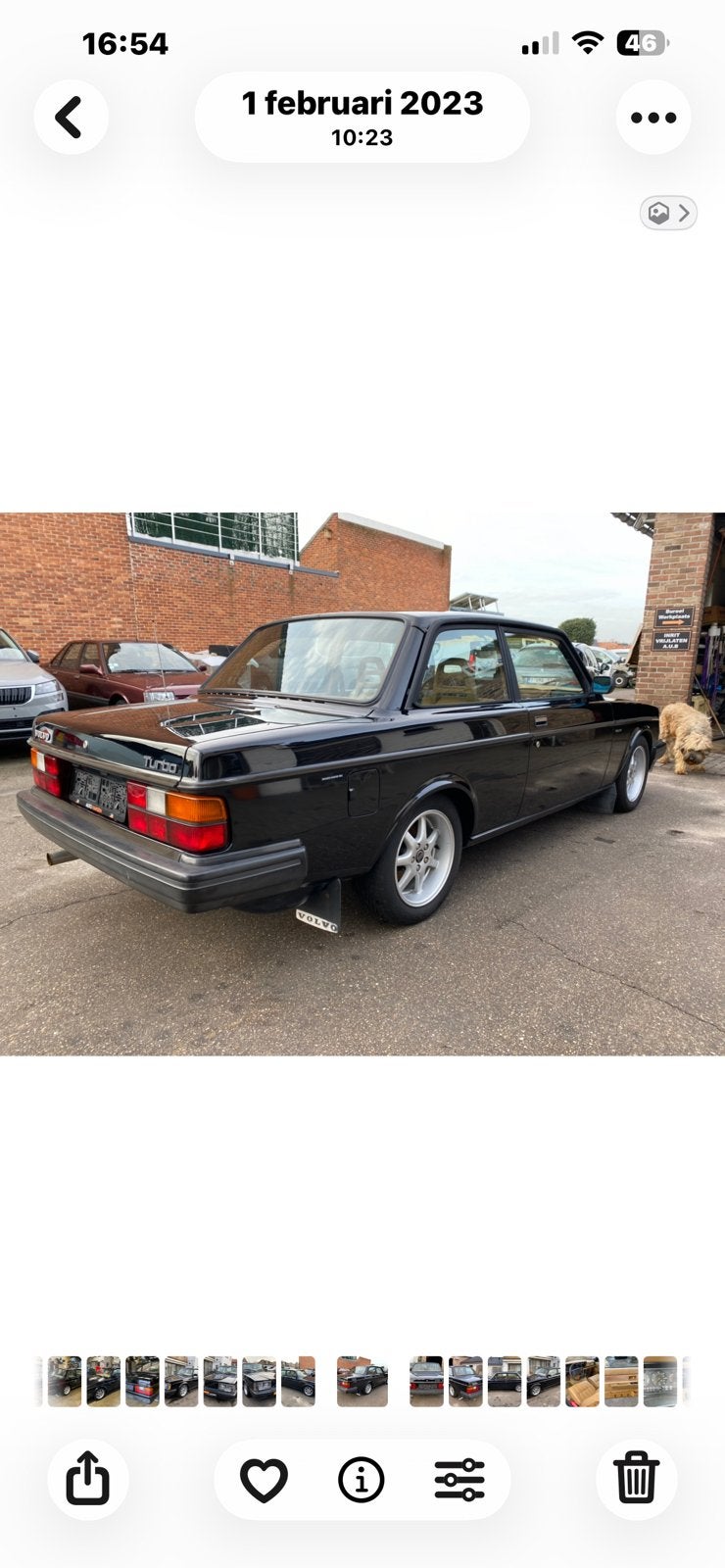 Flying Brick. Volvo 242 Turbo black 2deurs !! Belgisch, foto 6