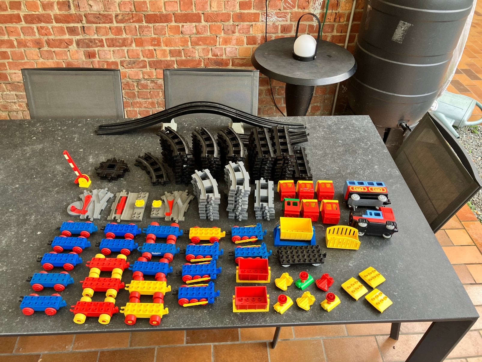 Lot Lego Duplo treinen en sporen, Ophalen of Verzenden, Duplo