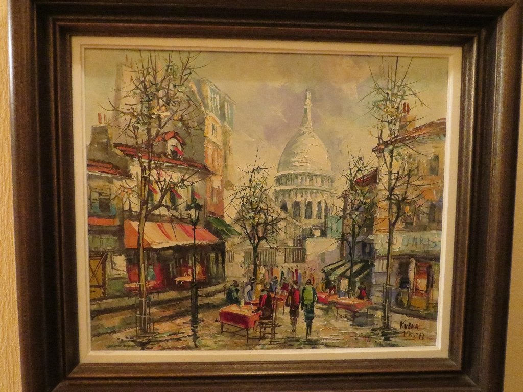 Schilderij Parijs Sacre Coeur, Enlèvement, Peinture