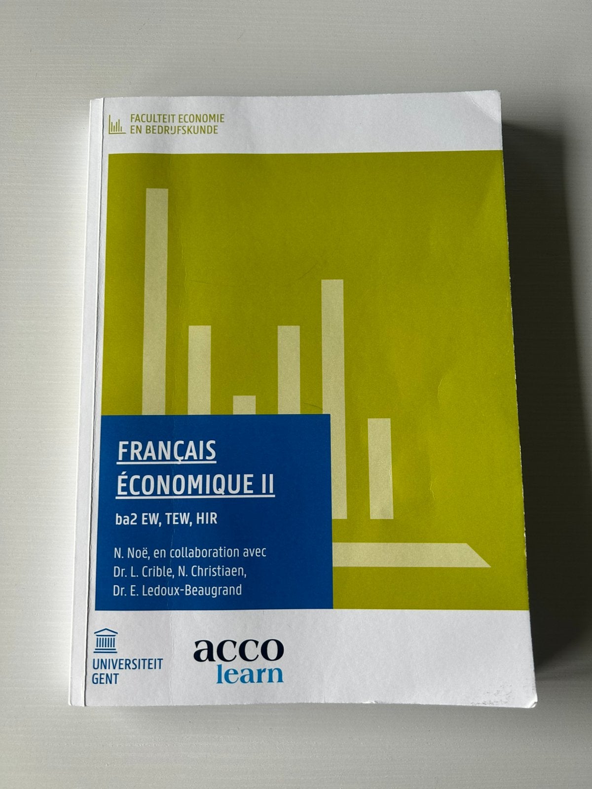 Français économique 2 - tew, handelsingenieur, EW, Enlèvement ou Envoi, Comme neuf