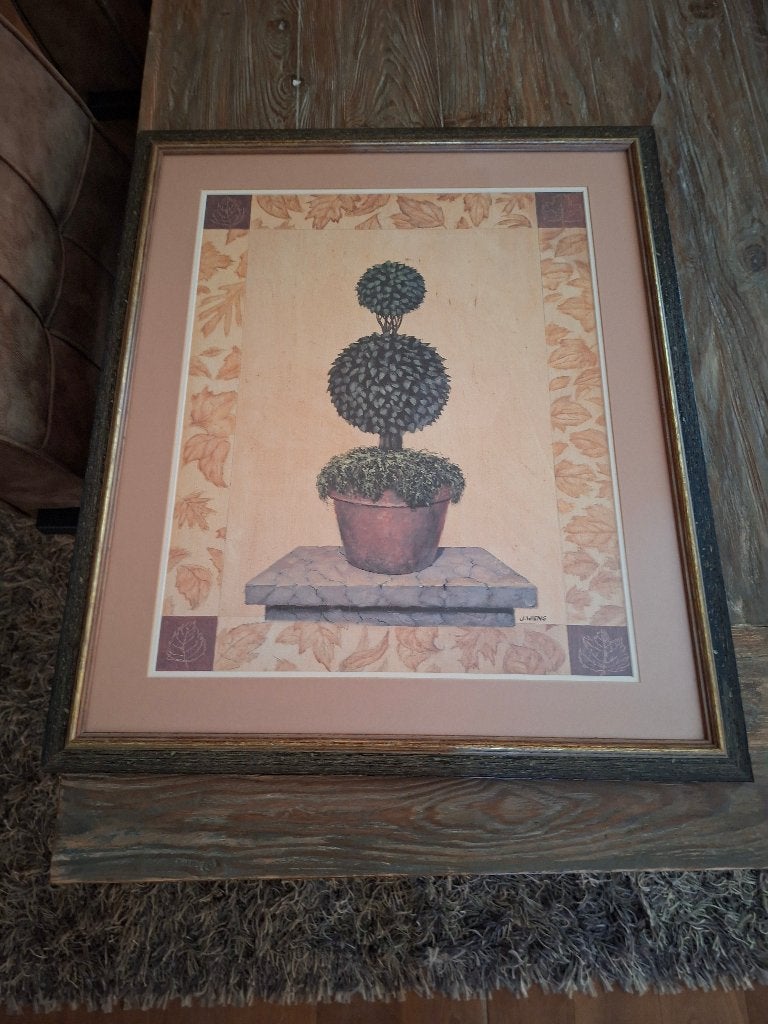 Botanische print, Ingelijst, 64 cm, Flora en Fauna, Ophalen