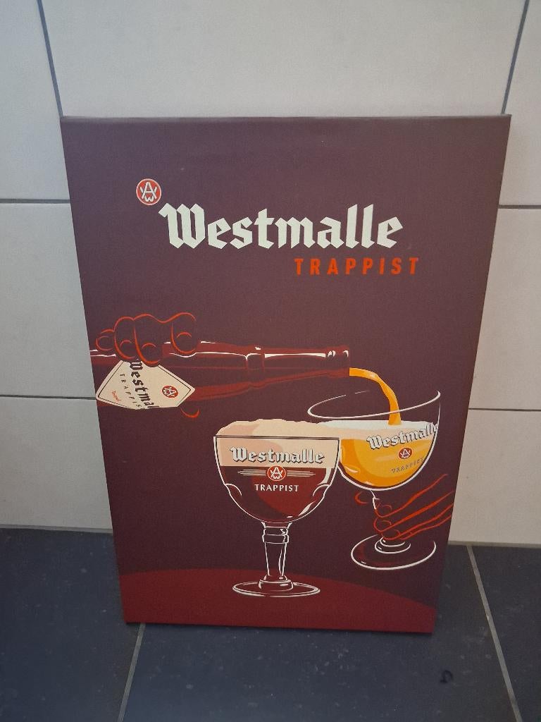 Westmale canvas, Ophalen, Nieuw, Reclamebord, Plaat of Schild