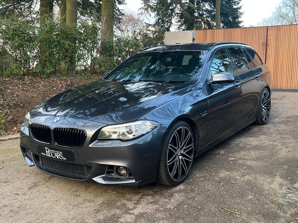BMW 5 Serie 520 d M-Xenon-Navi Prof-Zetelverwarming-Leer-Pdc, Autos, BMW, Cuir, Euro 6, Entreprise, Boîte manuelle