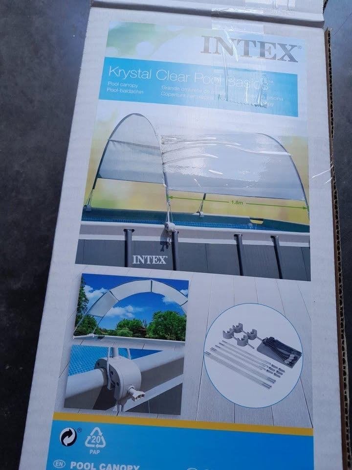 Zwembad overkapping tegen uv en regen Intex, Jardin & Terrasse, Accessoires de piscine, Neuf, Autres types, Enlèvement