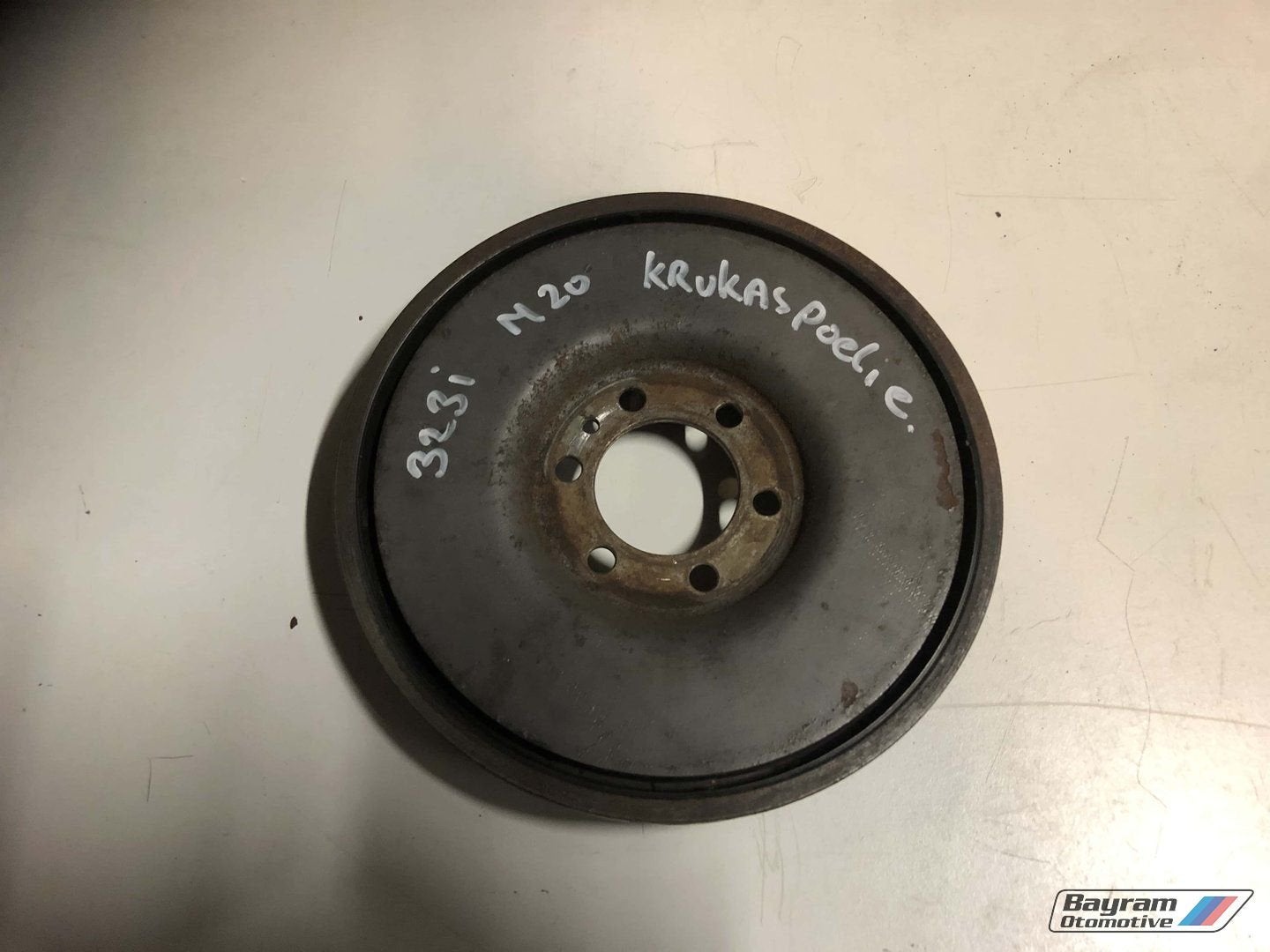 Bmw E30 krukaspoelie 323i 320i 325i krukas poelie 3serie m20, -, Utilisé, -, Enlèvement ou Envoi