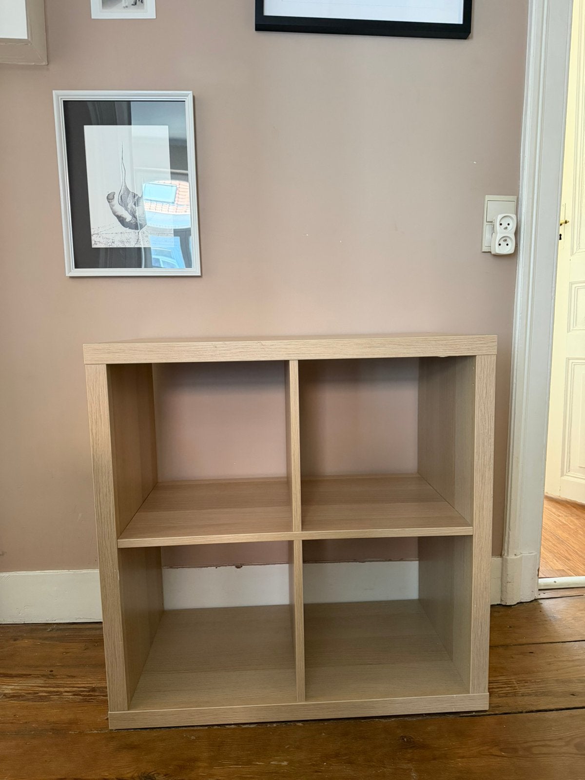 Meuble ikea KALLAX 77  77 + 4 paniers DRÖNA blanc, Huis en Inrichting, Ophalen, 50 tot 100 cm, Zo goed als nieuw, Minder dan 100 cm