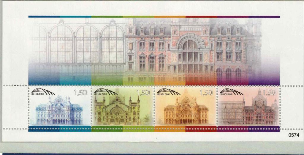 postzegels belgie trv blok 17A genummerd c 70 euro, Met envelop, Orginele gom, Ophalen of Verzenden, Postfris