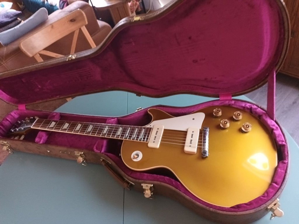 Gibson Custom Shop 1954 Les Paul Goldtop Reissue VOS, Muziek en Instrumenten, Ophalen, Gebruikt, Solid body, Gibson