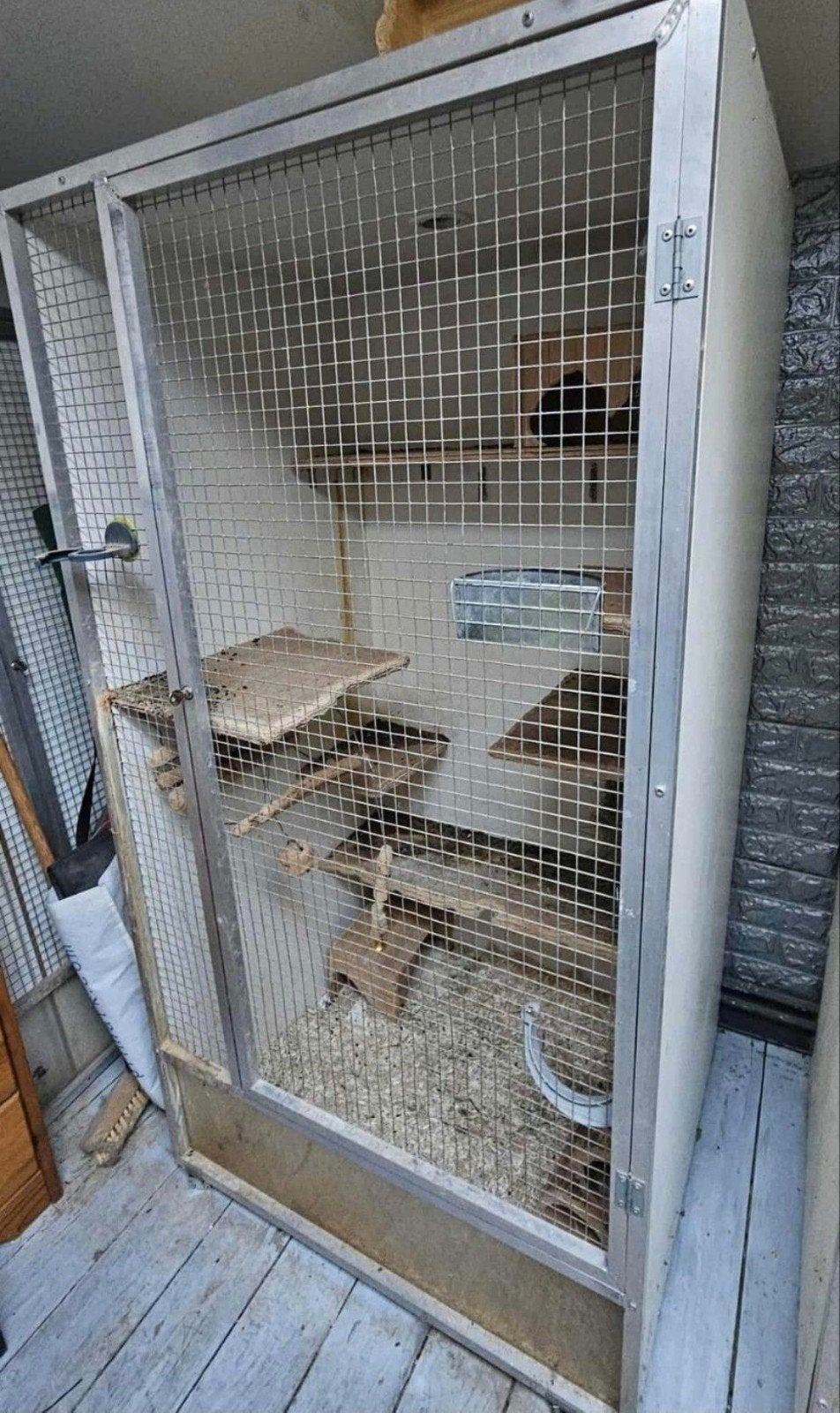 set van 2 kooien voor knaagdieren, Ophalen, Gebruikt, Hout, Broedkooi of Kweekkooi