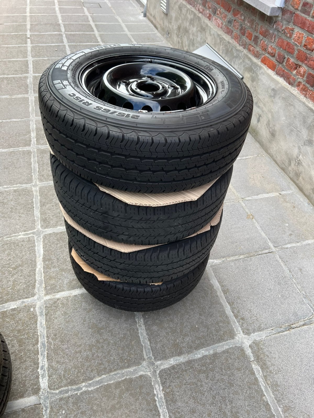 4 velgen met banden/ ford transit c, Ophalen, Zo goed als nieuw