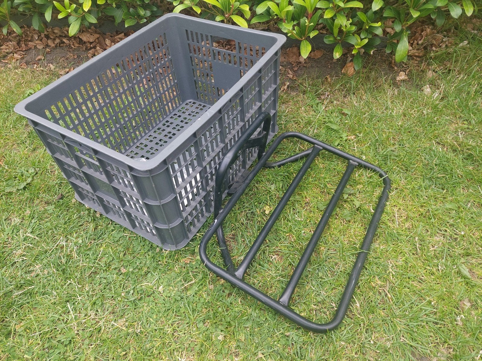 Bagagerek met fietskrat, Fietsen en Brommers, Ophalen, Fietskrat