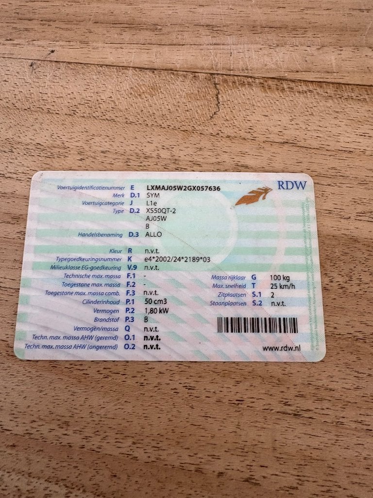 Sym Allo, Fietsen en Brommers, Allo, Klasse A (25 km/u), Zo goed als nieuw, Benzine