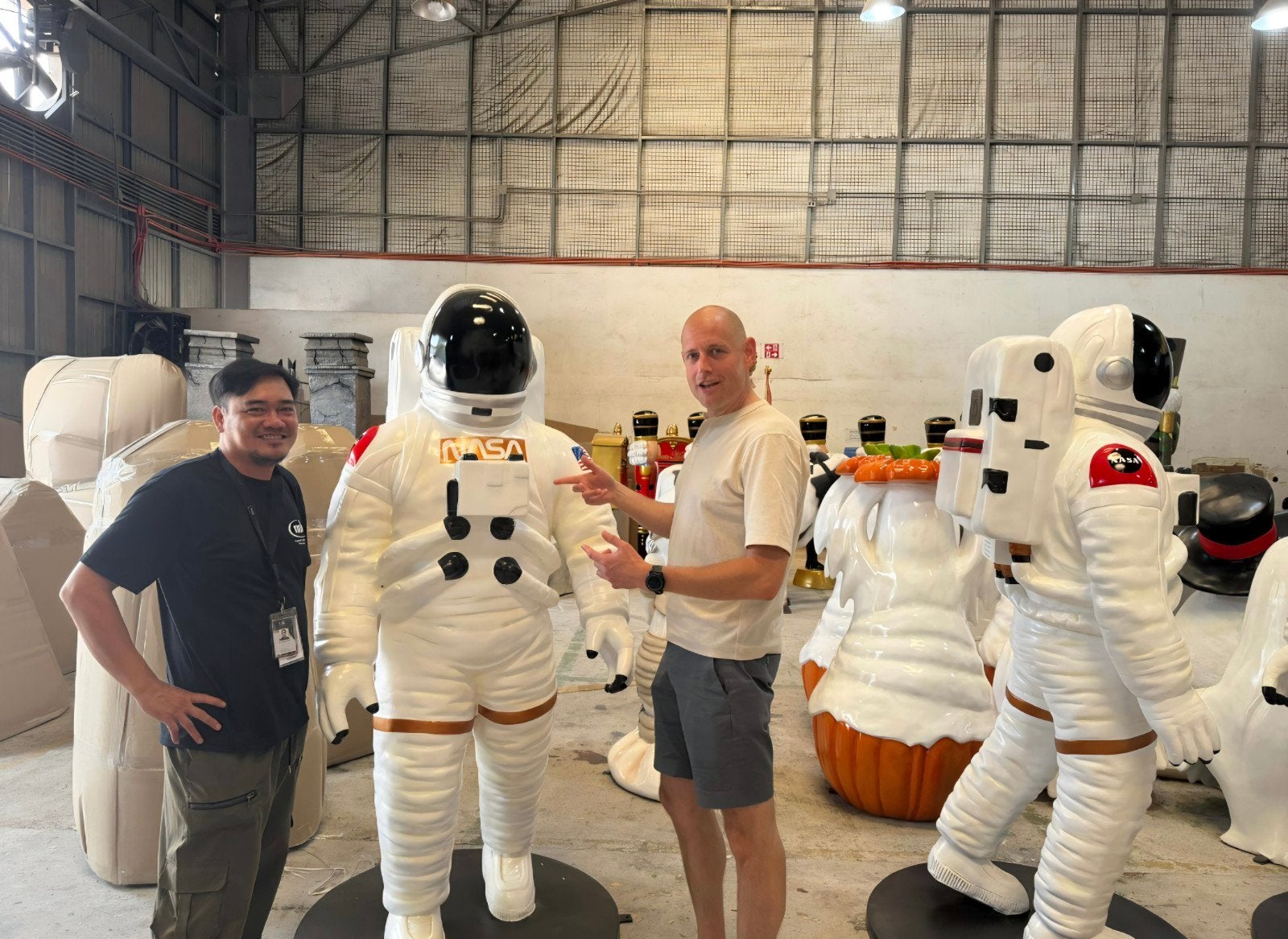 Levensgrote astronaut 190 cm | Polyester eyecatcher, Maison & Meubles, Neuf, Plastique, Enlèvement, Multicolore