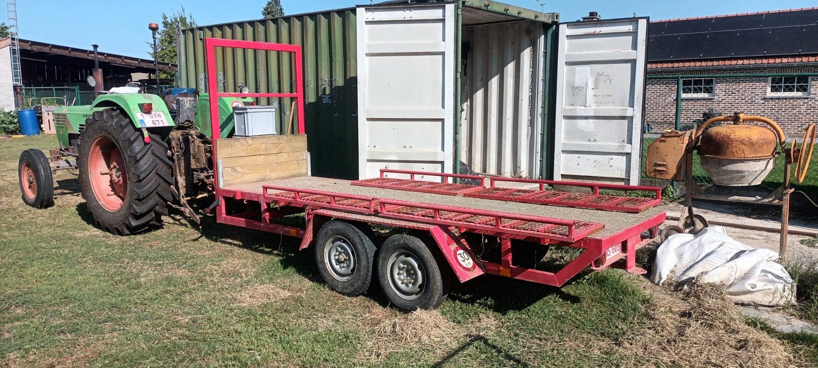 Aanhangwagen, paloxenwagen, Ophalen