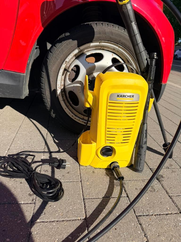 Kärcher K2 compact, Tuin en Terras, Ophalen, Zo goed als nieuw, Elektrisch, Met autostop en -start