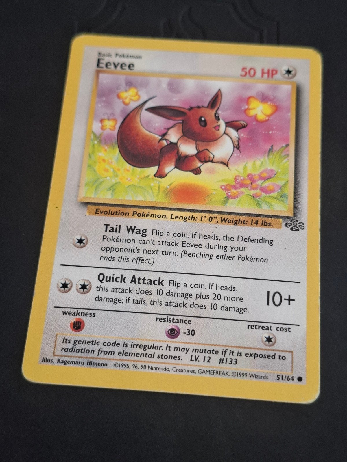 Carte Pokémon - Évoli 51/64 - Set Jungle (1999) - Vintage Wh, Enlèvement ou Envoi