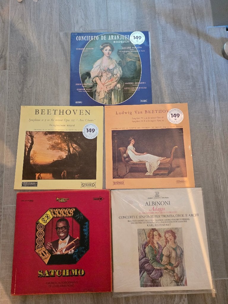 Vinyl platen  satchmo beethoven adagio..., CD & DVD, Enlèvement ou Envoi
