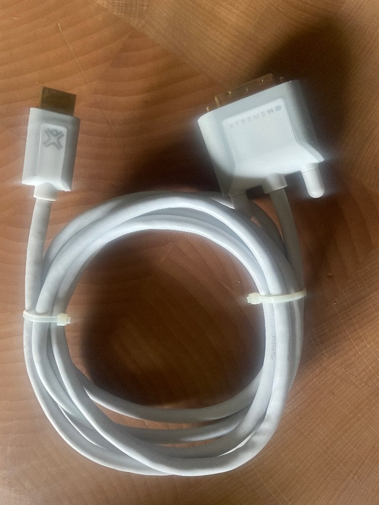 Câble HDMI vers DVI-D (liaison double) — XtremeHD, Enlèvement ou Envoi, Comme neuf, Moins de 2 mètres, Autres câbles