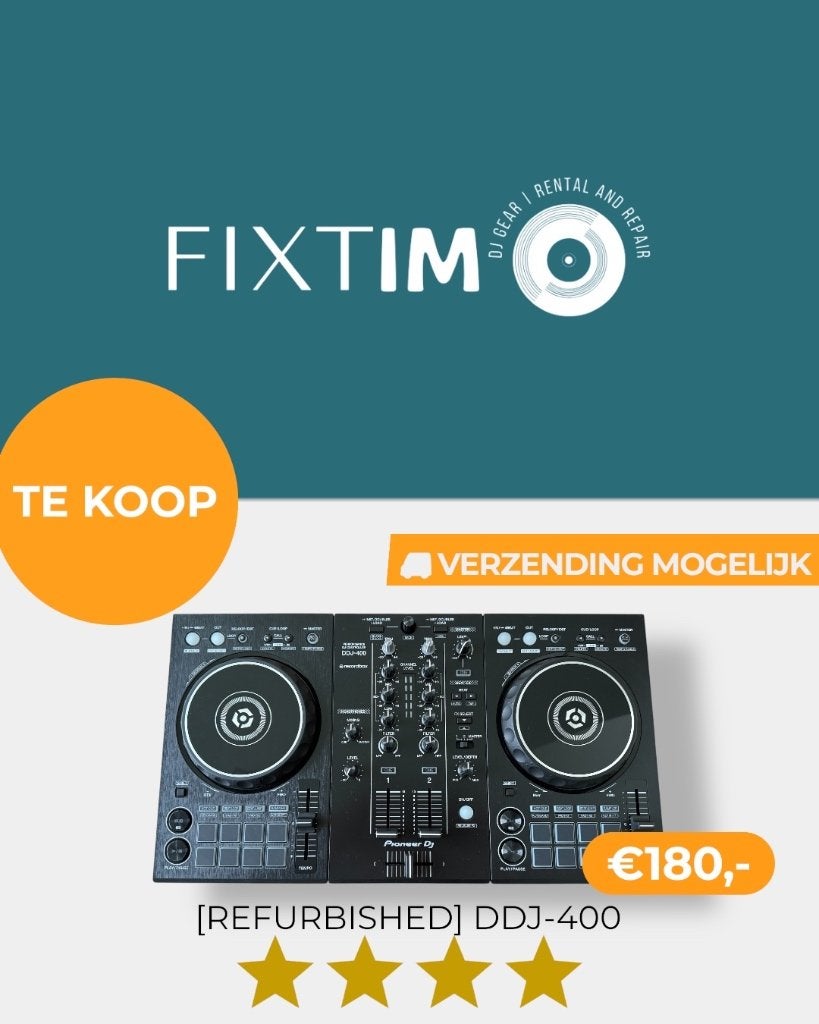 DDJ-400 [REFURBISHED] OP=OP!, Muziek en Instrumenten, Kundenservice@alphatheta.com, Verzenden, Zo goed als nieuw, AlphaTheta