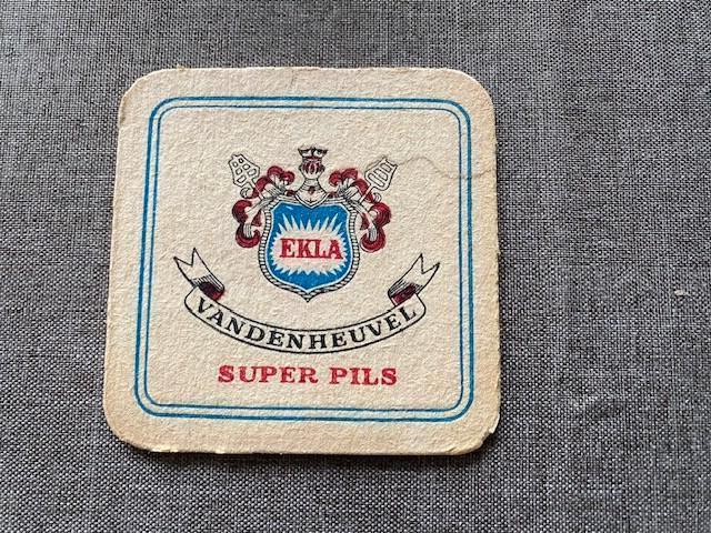 1 sous-bock bière " EKLA Vandenheuvel " (double face), Enlèvement ou Envoi, Utilisé, Sous-bock
