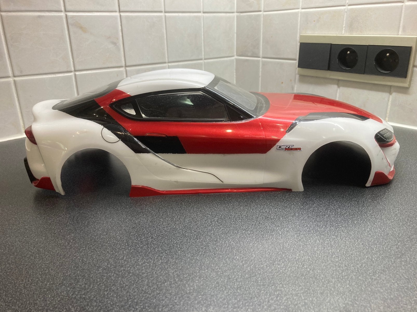 Rc drift body 1/10 Toyota met magneten, Ophalen, Gebruikt, 1:9 t/m 1:12, Auto