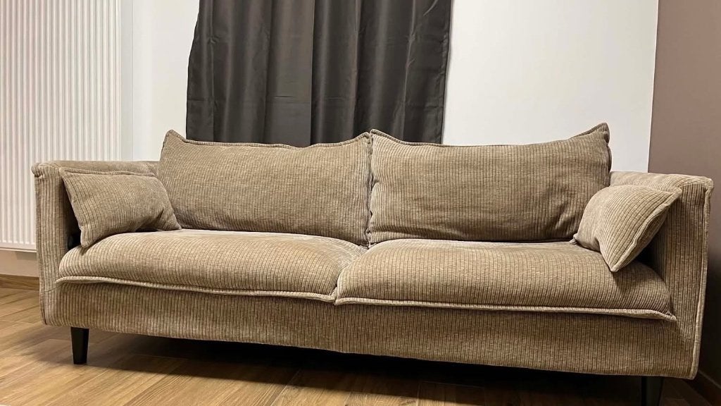 Divan Leen Bakker sable, Maison & Meubles, 75 à 100 cm, 200 à 250 cm, Banc droit, Couleur sable et ligne