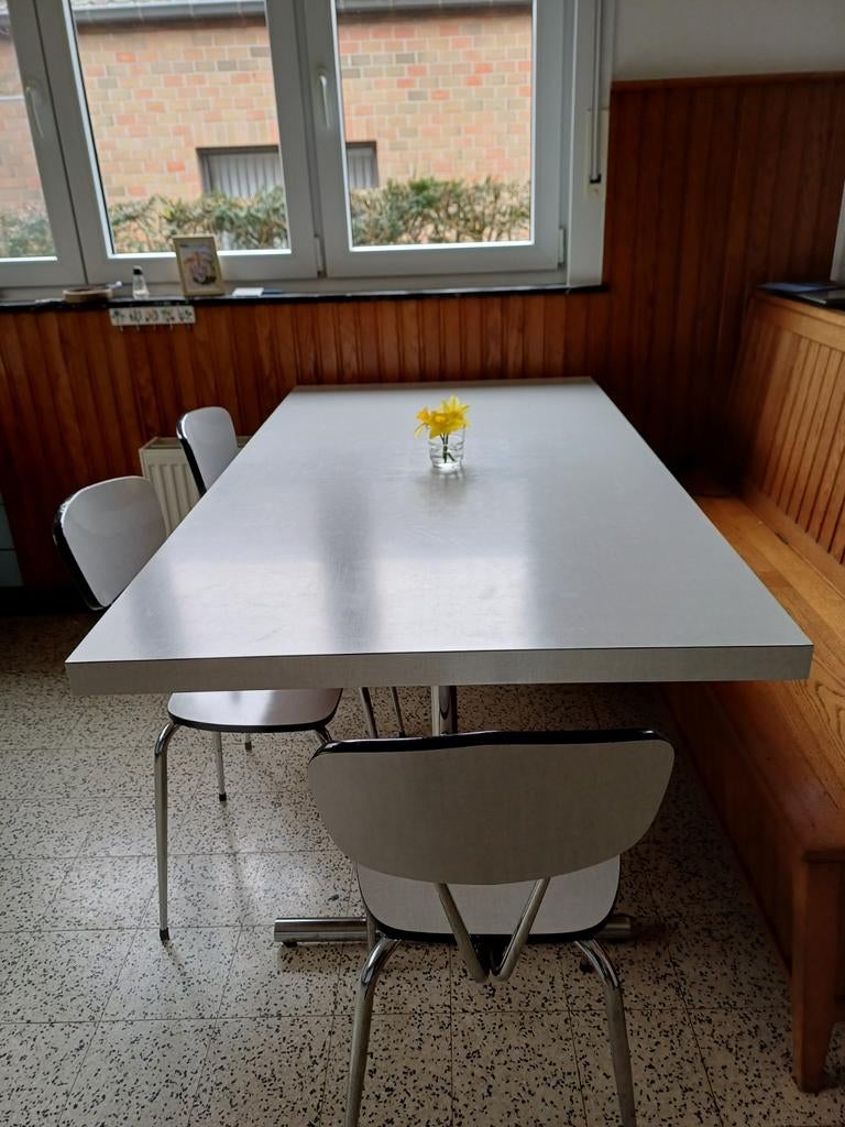 Formica tafel met 4 stoelen, Ophalen
