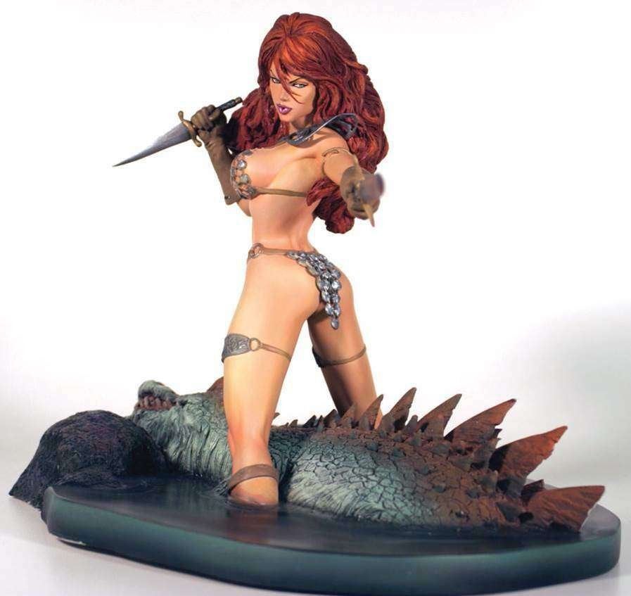 Statue Red Sonja, Collections, Cinéma & Télévision, Enlèvement ou Envoi, Neuf, Film, Statue, Réplique ou Modèle