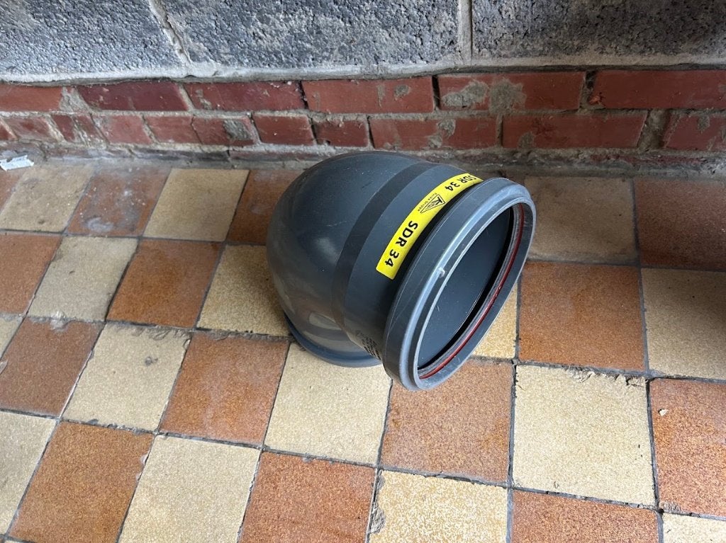 L Bocht PVC, Ophalen, Bochten, PVC, Nieuw