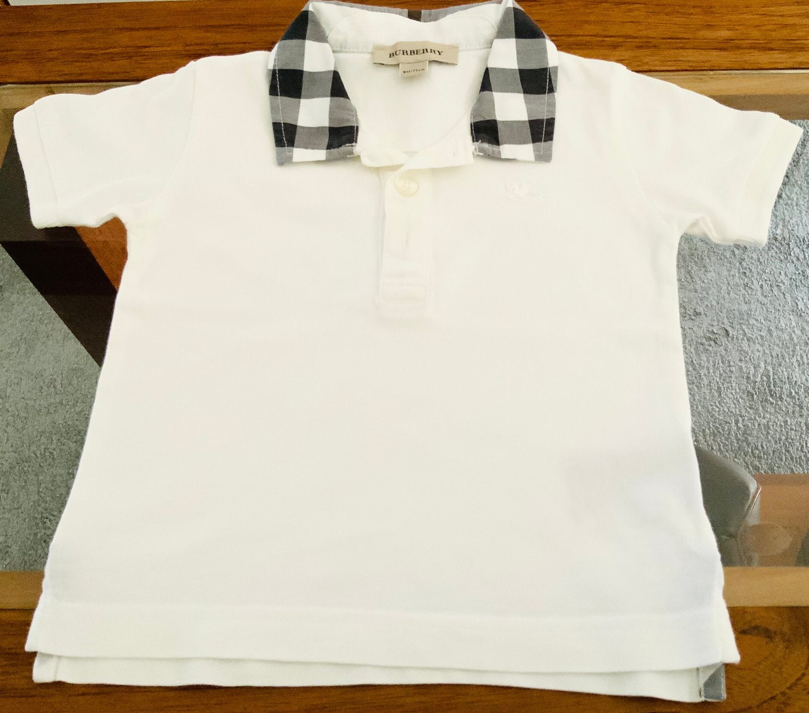 Burberry polo blanc bébé 9 mois comme neuf, Enlèvement, Comme neuf