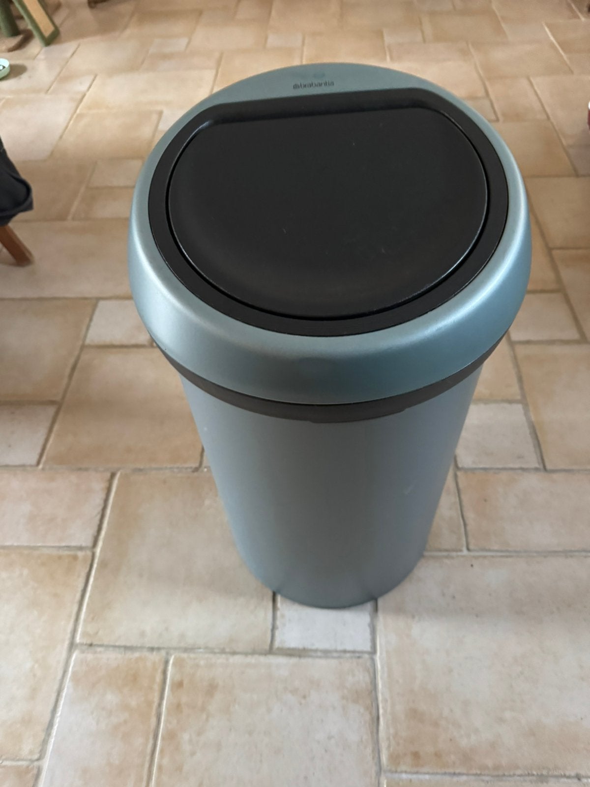 Poubelle Brabantia 60L metallic mint, Enlèvement, Comme neuf