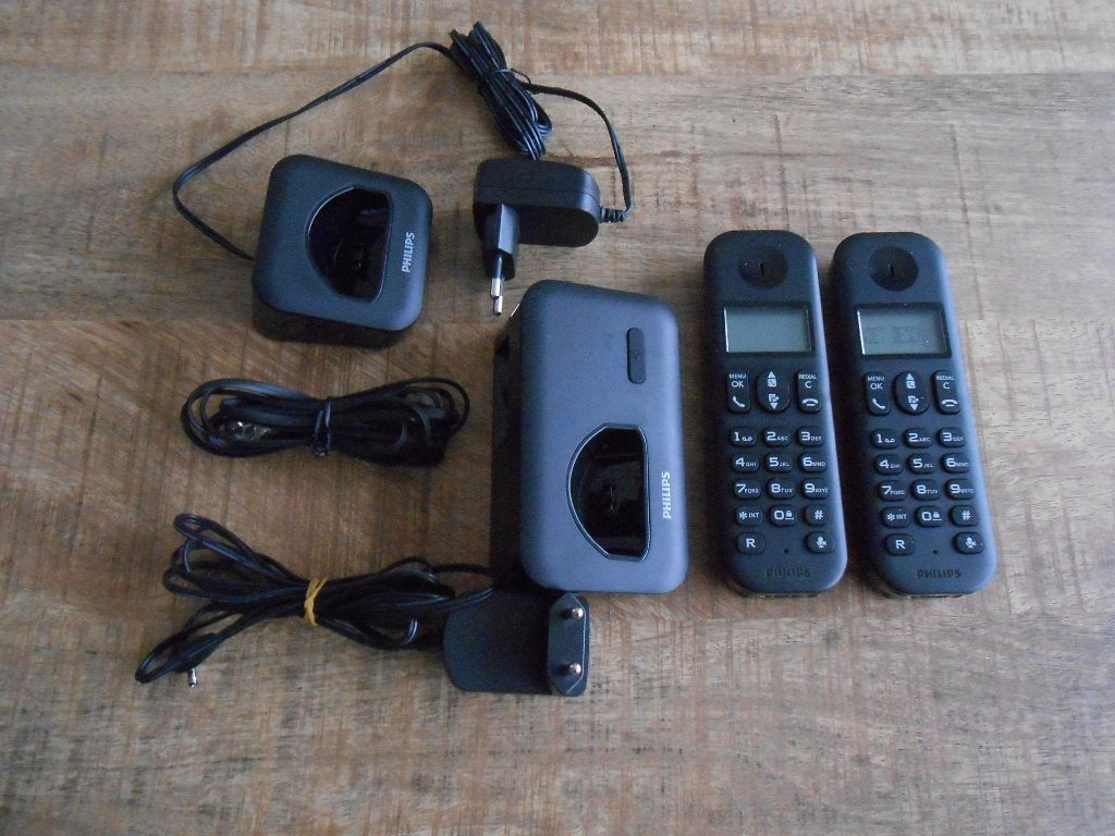 Mooi duo handset draadloze telefoons van Philips, Ophalen, Zo goed als nieuw, 2 handsets
