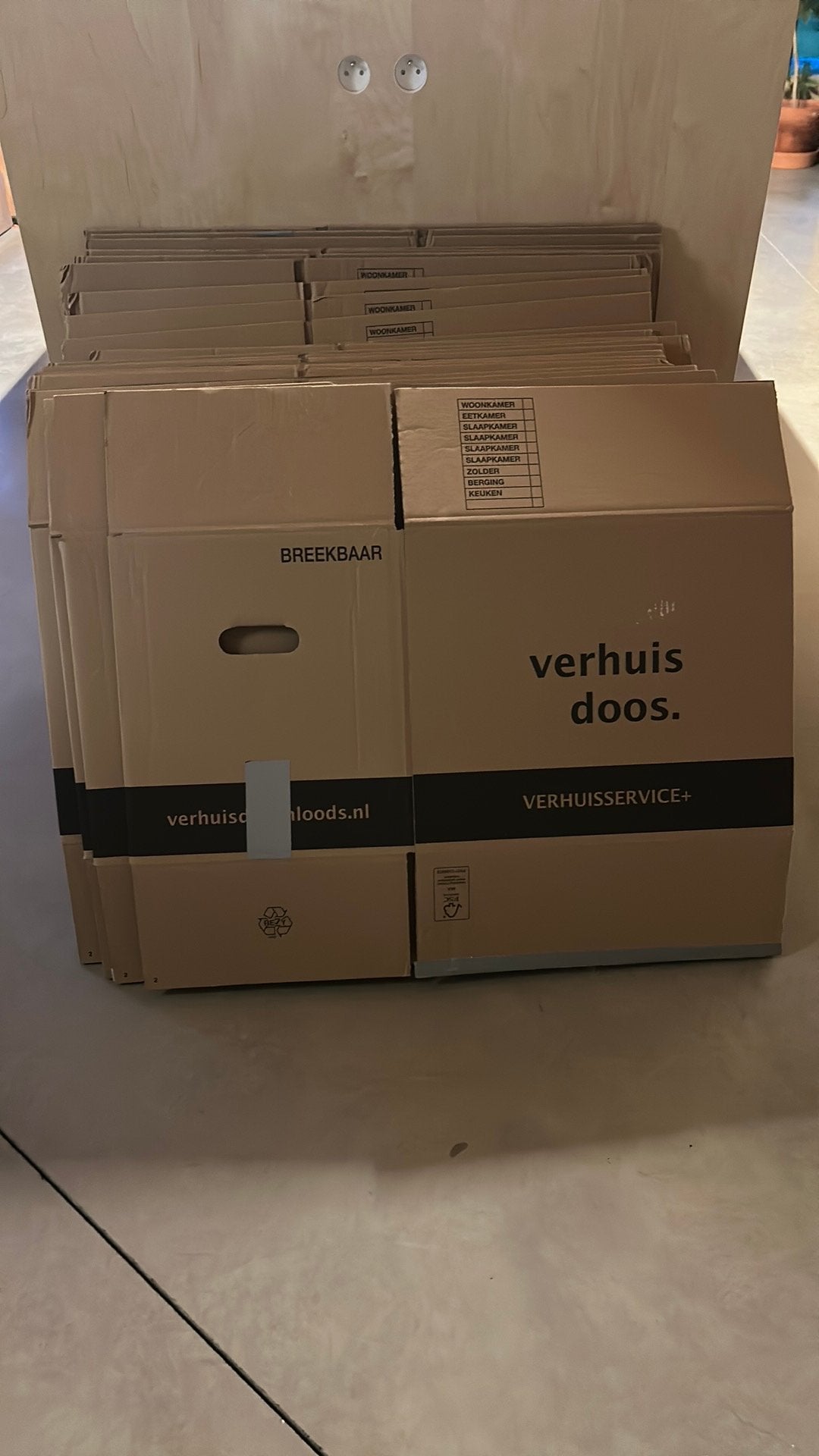 Verhuisdozen, Bricolage & Construction, Casiers & Boîtes, Enlèvement, Comme neuf, Boîte