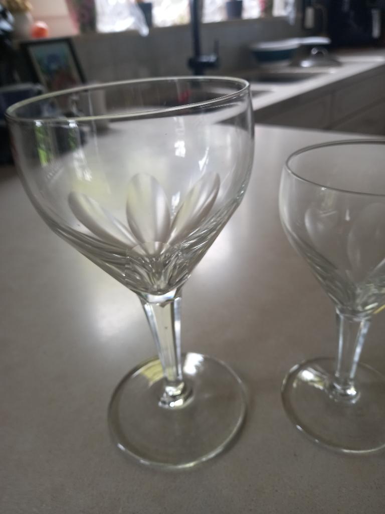 kristallen servies - 39 stuks in 3 groottes, Ophalen, Gebruikt, Glas, Glas of Glazen