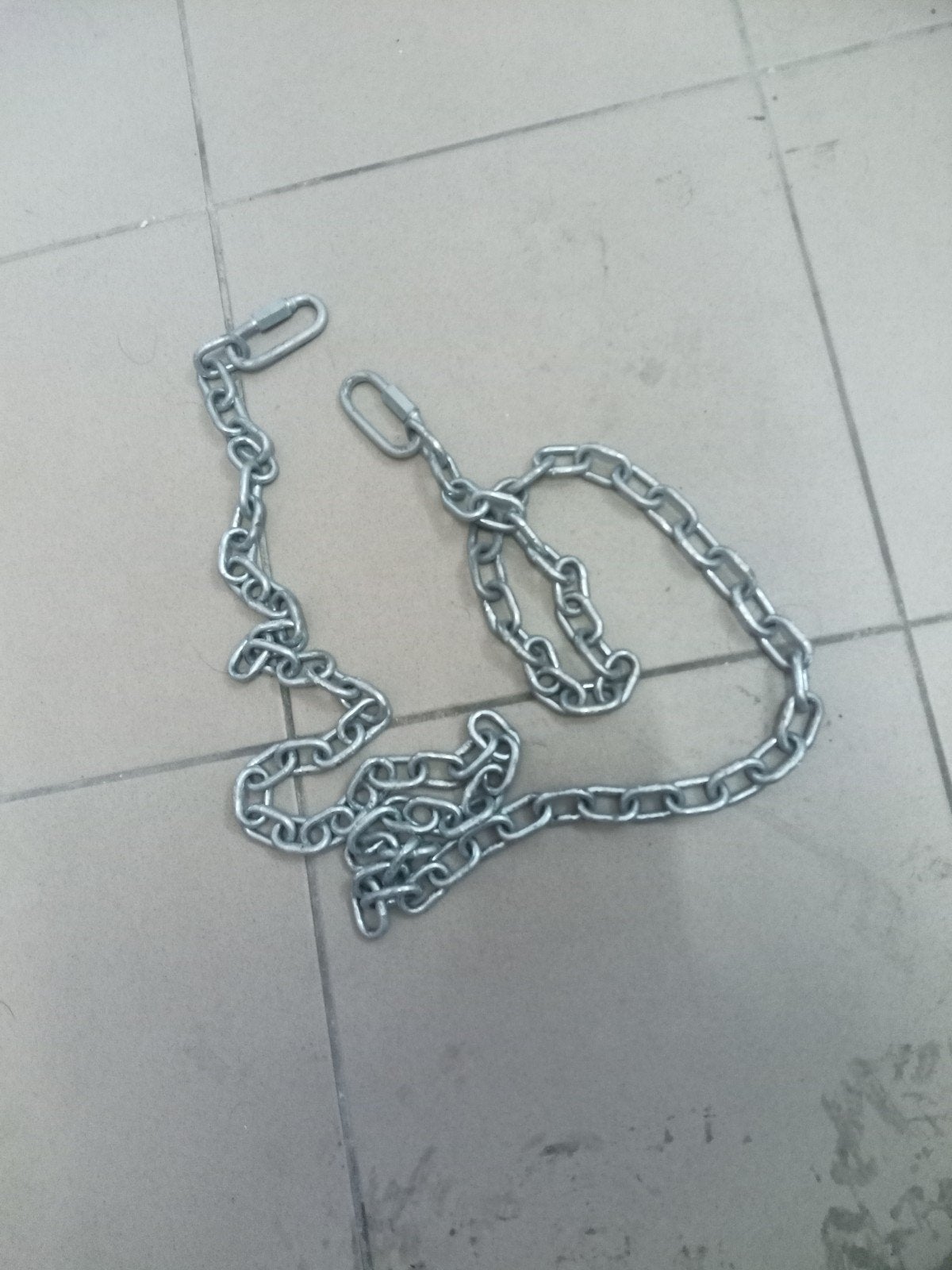 metalen ketting, Ophalen, IJzer