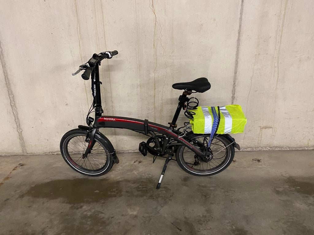 Elektrische plooifiets te koop met zeer weinig km’s, Fietsen en Brommers, Gebruikt, Versnellingen, Schijfrem, Ophalen