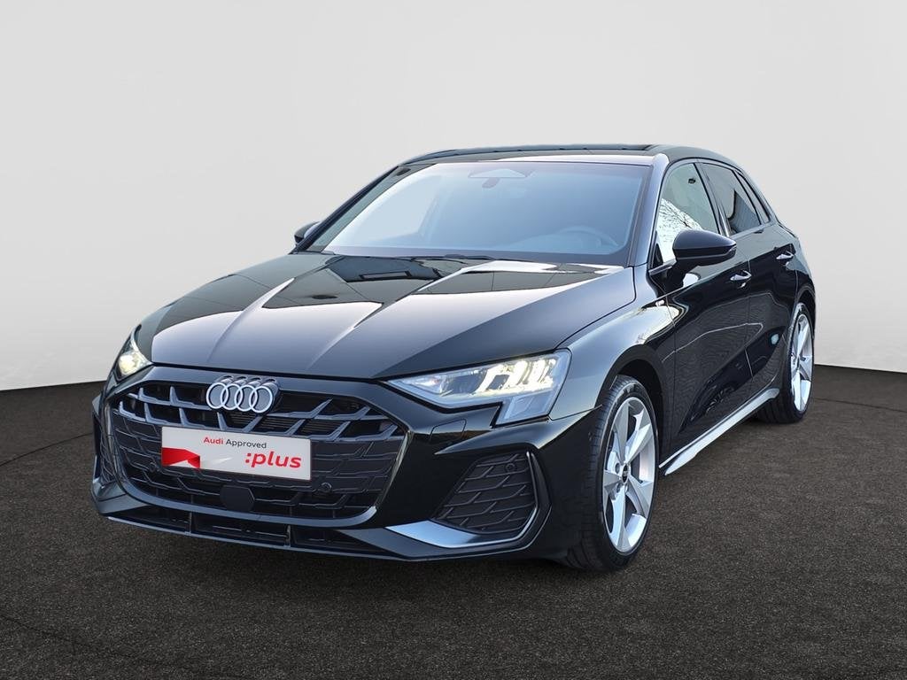Audi A3 Sportback A3 Sportback 30 TFSI MHEV S line S tronic, Auto's, Audi, Automaat, Airbags, Zwart, https://public.car-pass.be/vhr/accfa81e-a125-47d4-b482-2c064f46f7e5